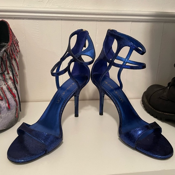 Tamara Mellon Glow heels size 37.5 blue - Picture 8 of 9